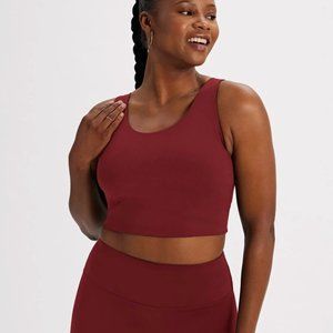 Girlfriend Collective Luxe Bella Scoop Neck Bra Tank - XL